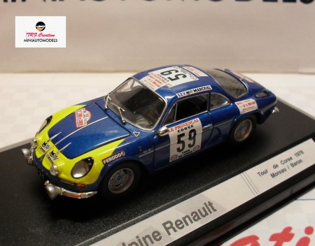 Renault  Alpine  A110  Tour  de Corse 1976  Moreau  /  Baron  Ref. RS 15 tarif  55 euros
