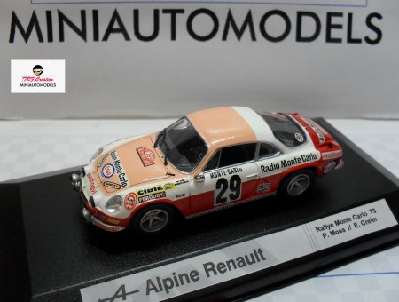 Renault  Alpine A110  Rallye  M. Carlo  1973  P. Moss  /  E. Crelin  Ref. RS 22 tarif  50 euros