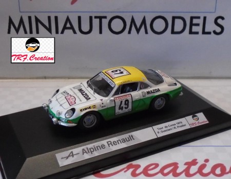 Renault Alpine A110  Tour de Corse  1976  Gusciani / Pradier  Ref.56  tarif 60 Euros 