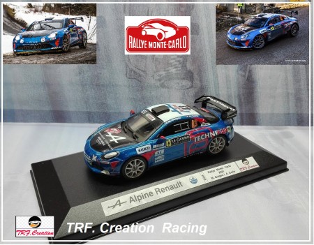 Alpine A110 R-GT Rallye  M. Carlo 2021 Guigou / Coria  Ref. RS.89  Tarif  70 euros 